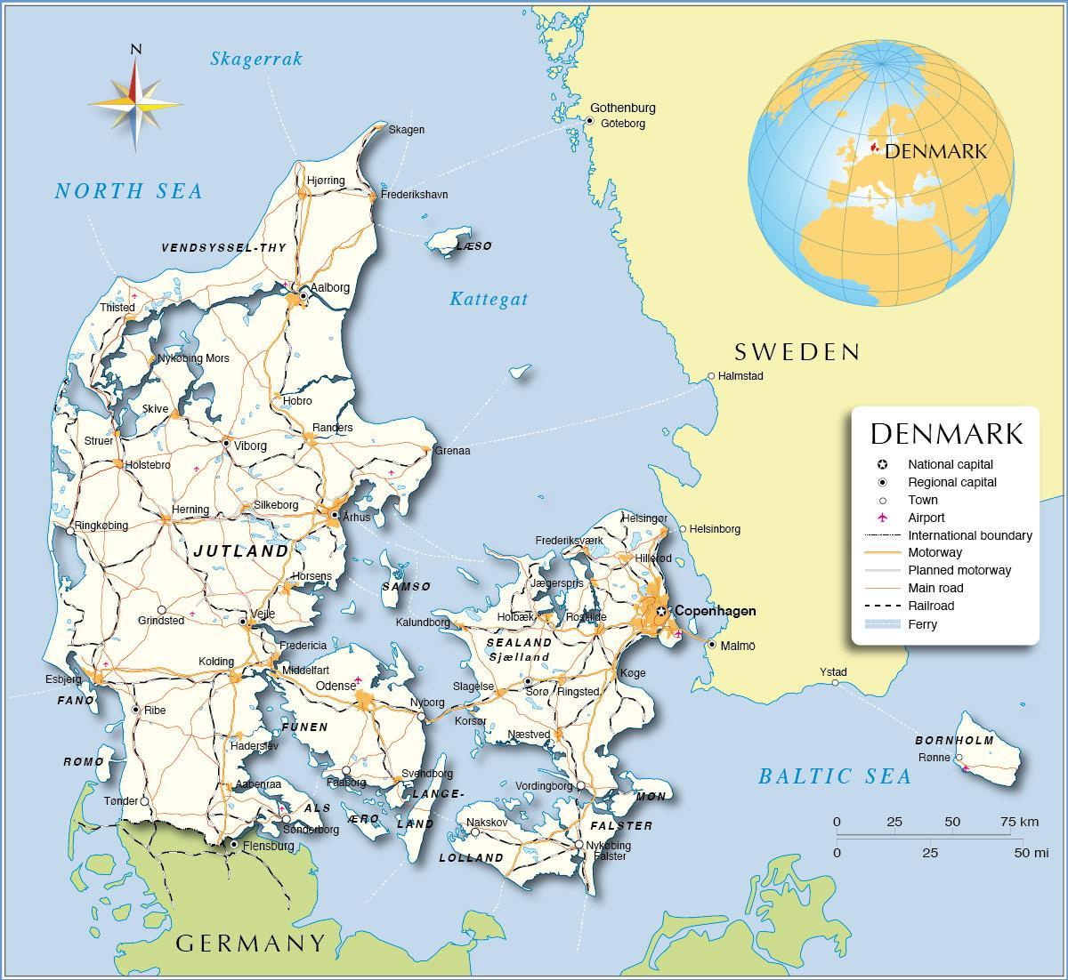 карта Даніі