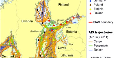 Карта Даніі абследавання і супастаўлення