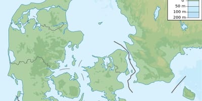 Карта Даніі вышыні