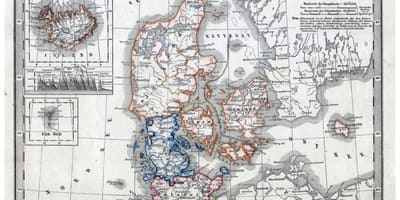 Старая карта Даніі