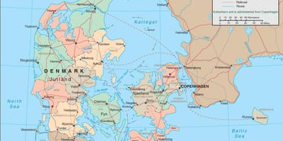 Карта рэкі Даніі 