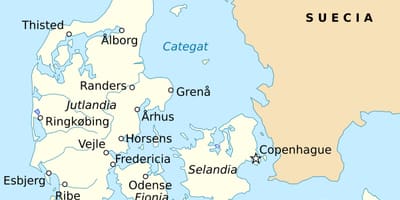 Карта фредерисия Данія